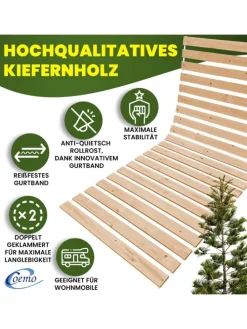 Rollrost Romo 15 - 22 Leisten Nordische Kiefer in Natur