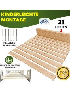 Rollrost Romo 15 - 22 Leisten Nordische Kiefer in Natur