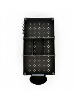 Rollwagen in Schwarz - (B)40 x (H)62,5 x (T)22 cm