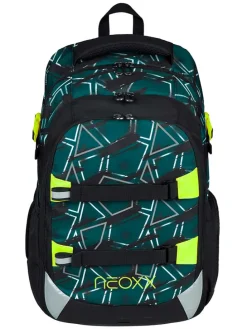 Rucksack "Active" in Grün/ Schwarz - (L)24 x (B)31 x (H)45,5 cm