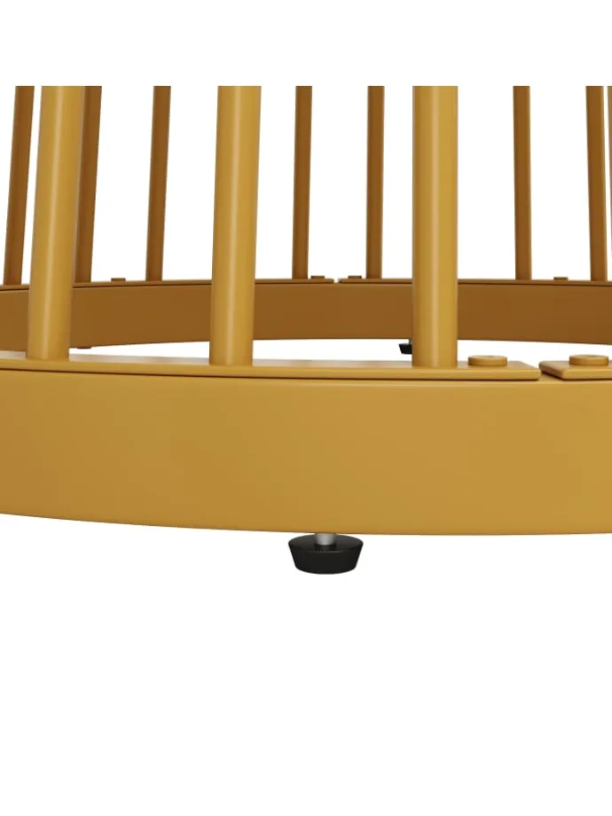 Runder Esstisch in Gold 80x80x76 cm mit Metallbeinen