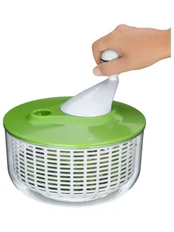 Salatschleuder in Transparent/ Grün - Ø 25 cm