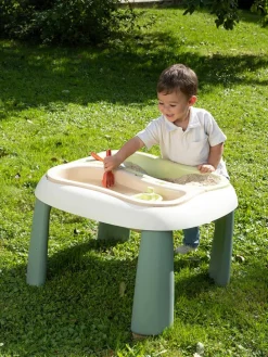 Sand- und Wasserspieltisch in Beige/ Grün - ab 18 Monaten