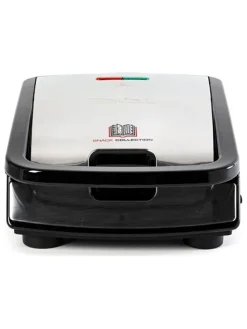 Sandwich- und Waffeleisen SW853D "Snack Collection" in Silber/ Schwarz