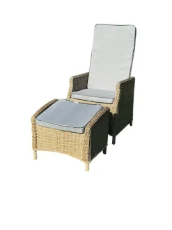 Sansibar Garden Dream Hochlehner, 120x50 cm in Anthrazit gestreift/Anthrazit