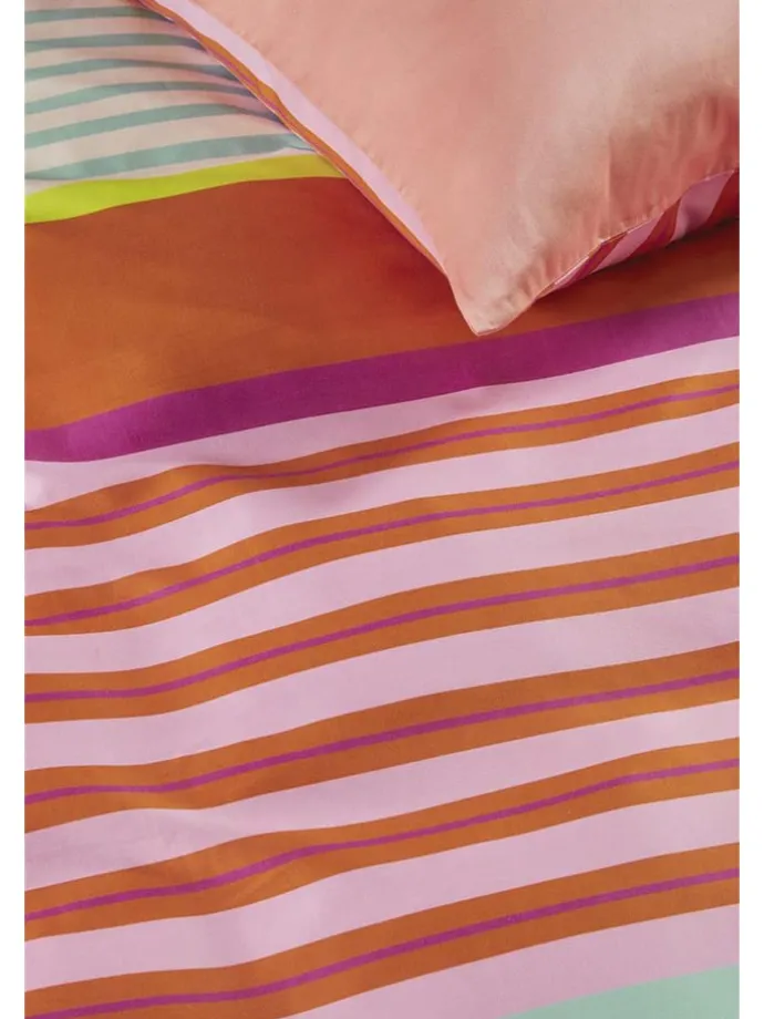 Satin-Bettwäsche-Set "Carly" in Bunt/ Rosa