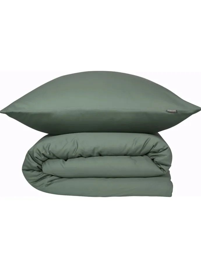 Satin-Bettwäsche-Set "Ella" in Dunkelgrün