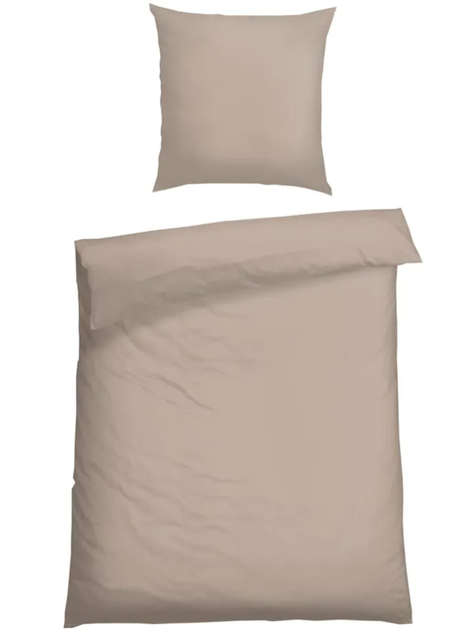 Satin-Bettwäsche-Set "Ella" in Beige