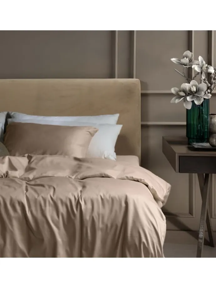 Satin-Bettwäsche-Set "Ella" in Beige