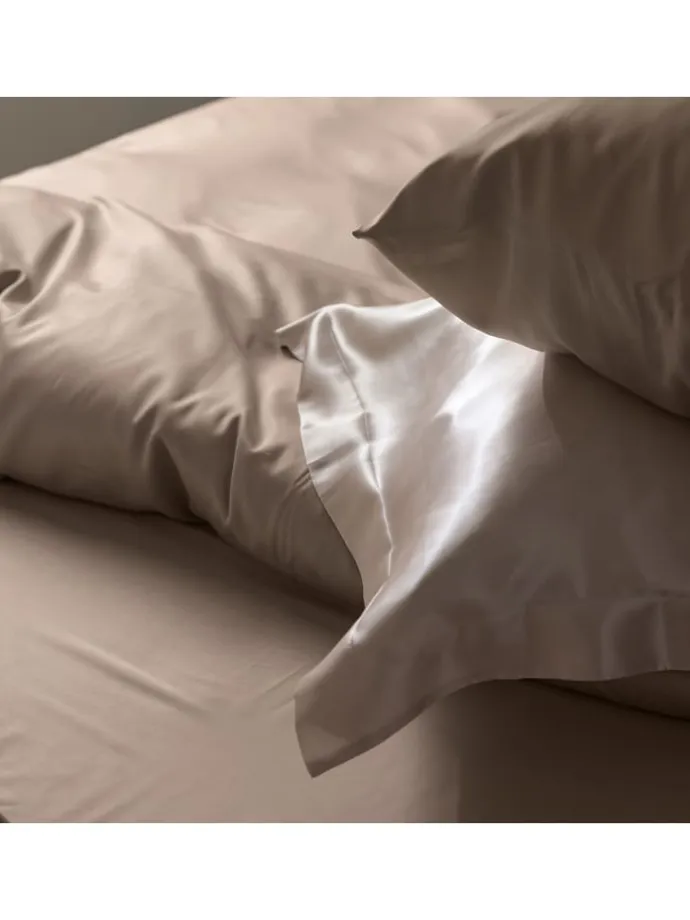 Satin-Bettwäsche-Set "Ella" in Beige