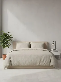 Satin-Bettwäsche-Set in Beige