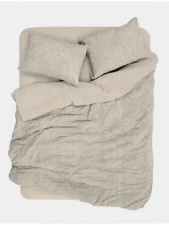 Satin-Bettwäsche-Set in Beige