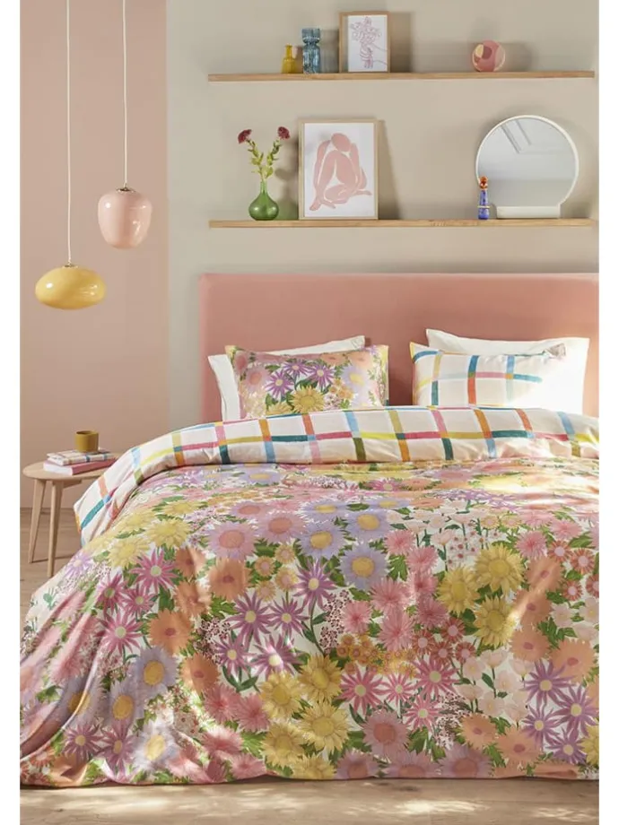 Satin-Bettwäsche-Set "Lucia" in Bunt