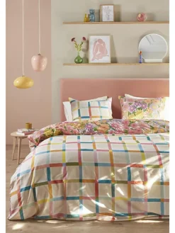 Satin-Bettwäsche-Set "Lucia" in Bunt