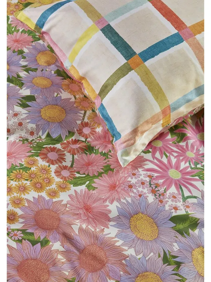 Satin-Bettwäsche-Set "Lucia" in Bunt