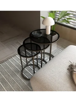 Satztisch Kyyjärvi in Grau (D)50cm (H)58cm