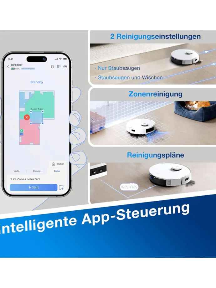 Saugroboter Deebot N20 in weiß