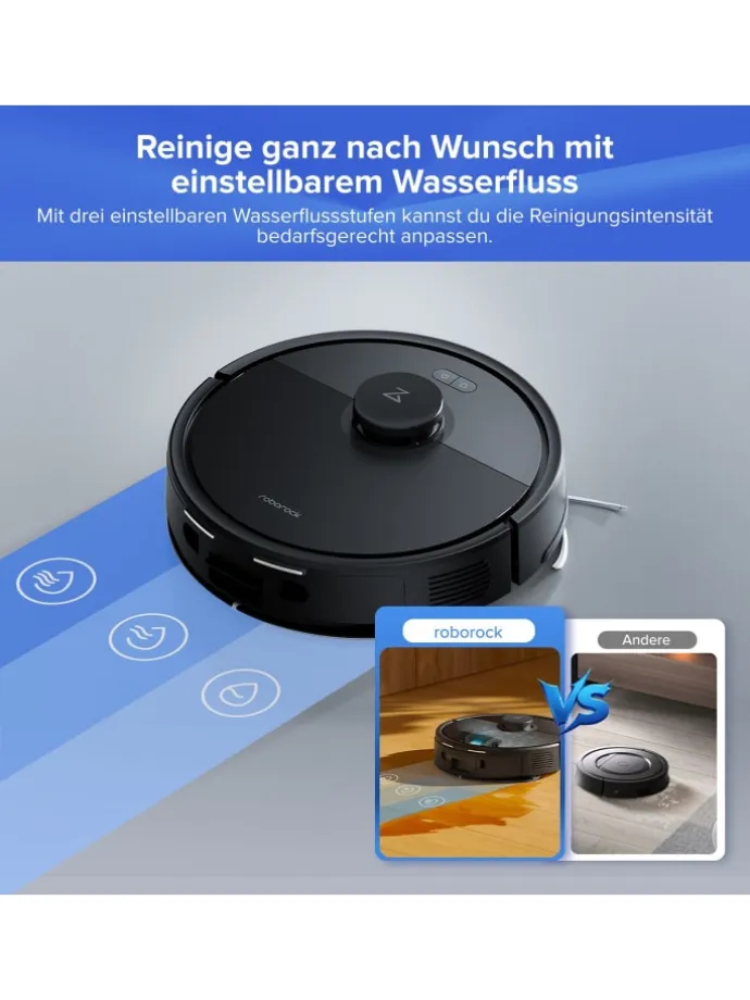 Saugroboter Q7 BF+ in Schwarz, 8000 Pa, Dual Anti-Tangle-System