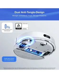 Saugroboter Q7 BF+ in Weiß, 8000 Pa, Dual Anti-Tangle-System