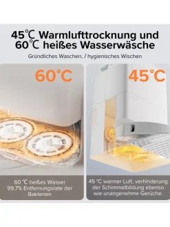 Saugroboter Qrevo Pro in Weiß, 60°C-Heißwasser-Moppwäsche