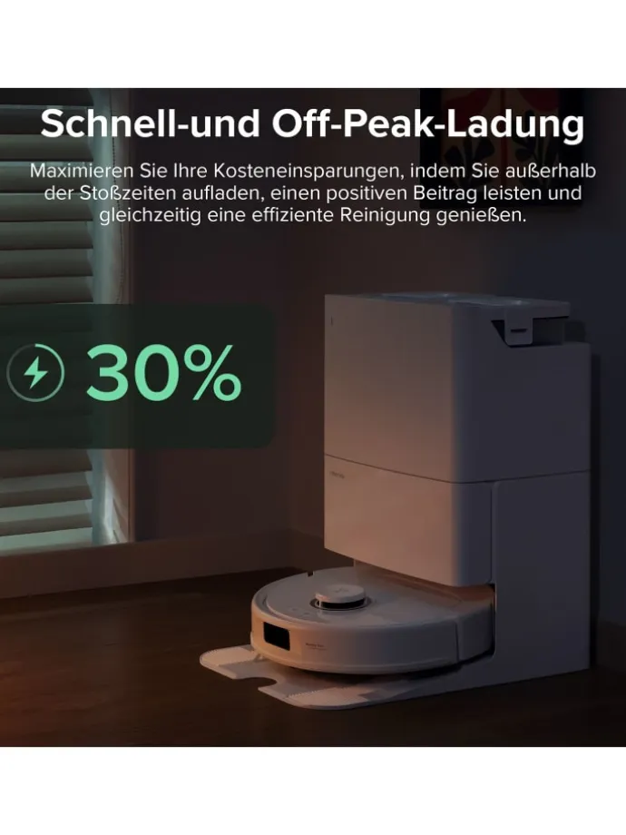 Saugroboter Qrevo Pro in Weiß, 60°C-Heißwasser-Moppwäsche