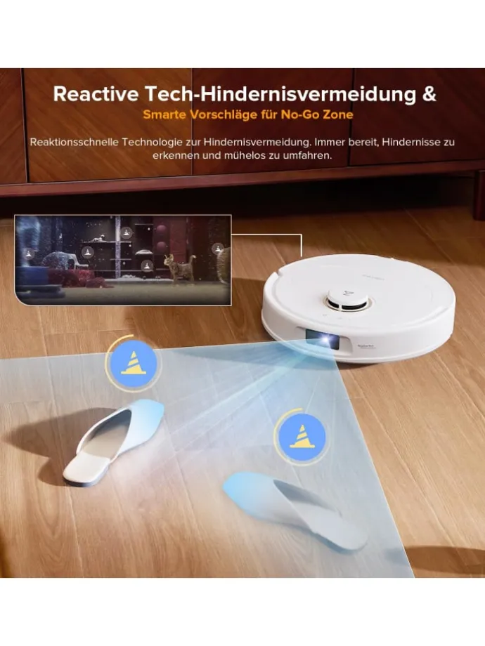 Saugroboter Qrevo S5V in Weiß