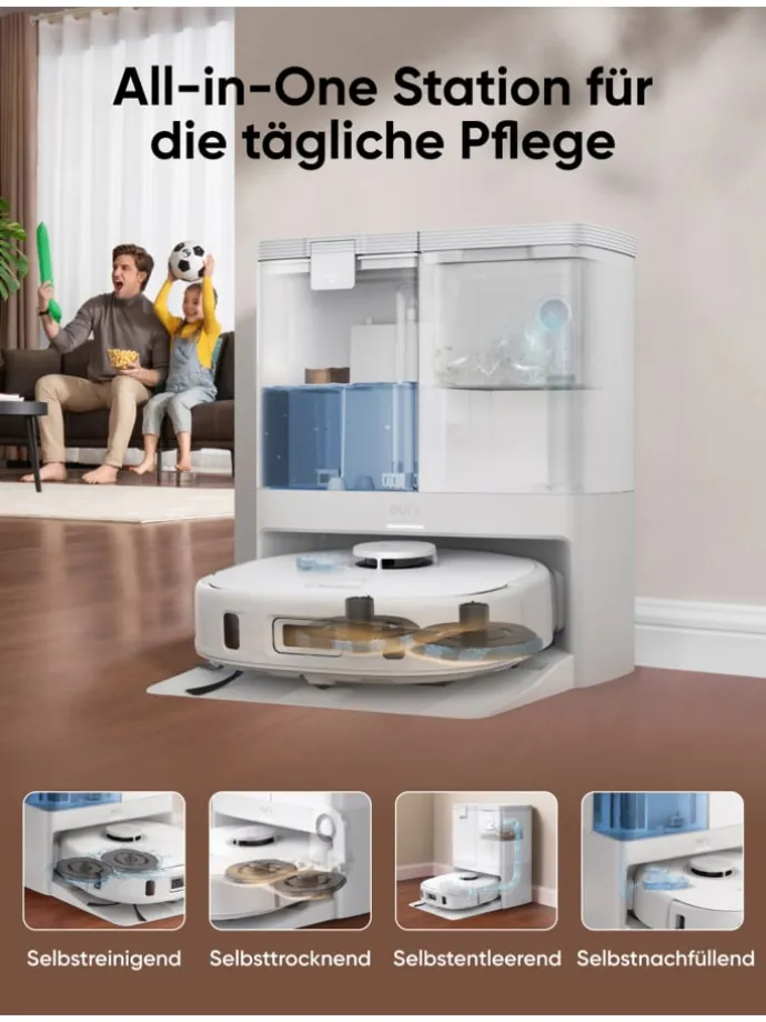 Saugroboter X10 Pro Omni in weiß