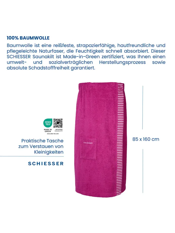 Saunakilt "Rom" in Pink