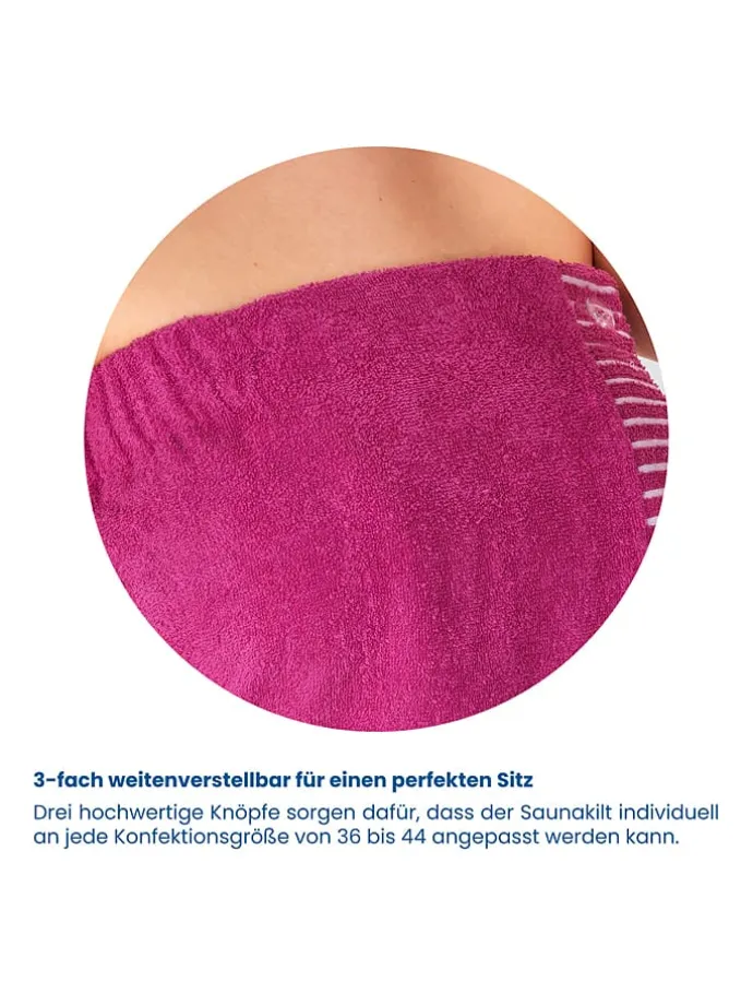 Saunakilt "Rom" in Pink