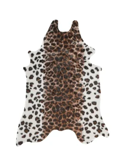 Schaffell BOGONG in Braun/Schwarz/Weiß - (W) 130 x (H) 1 x (L) 170 cm