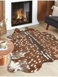 Schaffell KNOLL in Braun/Beige - (W) 150 x (L) 200 cm