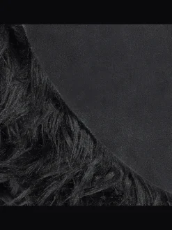 Schaffell MAMUNGARI in Schwarz - (W) 60 x (H) 6 x (L) 180 cm