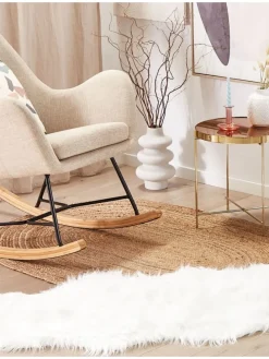 Schaffell MAMUNGARI in Weiß - (W) 60 x (H) 6 x (L) 180 cm