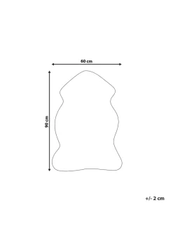 Schaffell MUNGO in Braun - (W) 63 x (H) 3 x (L) 95 cm
