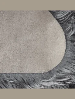 Schaffell MUNGO in Grau - (W) 63 x (H) 3 x (L) 95 cm