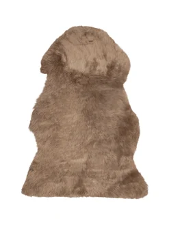 Schaffell ULURU in Braun - (W) 65 x (H) 8 x (L) 100 cm