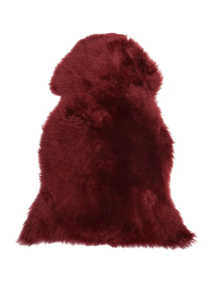 Schaffell ULURU in Rot - (W) 65 x (H) 8 x (L) 100 cm