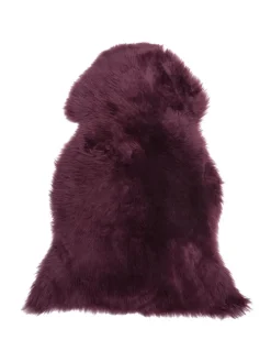 Schaffell ULURU in Violett - (W) 65 x (H) 8 x (L) 100 cm