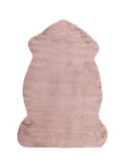 Schaffell UNDARA in Rosa - (W) 60 x (H) 1 x (L) 90 cm