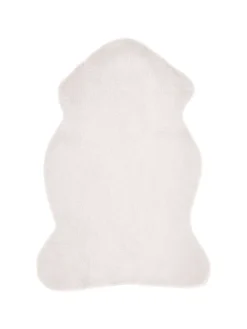 Schaffell UNDARA in Weiß - (W) 60 x (H) 1 x (L) 90 cm