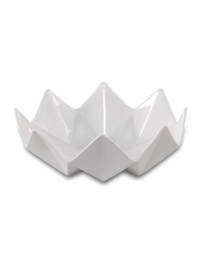 Schale " Polygono Star " in weiß