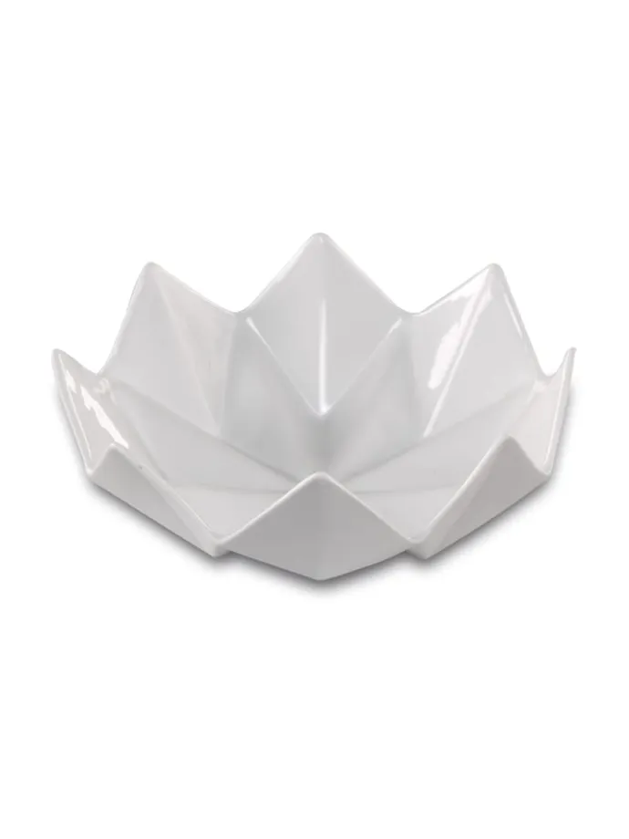 Schale " Polygono Star " in weiß