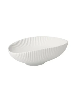 Schale " Raindrop " in Biskuit weiß