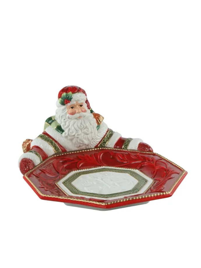 Schale " Santa präsentiert " in Bunt