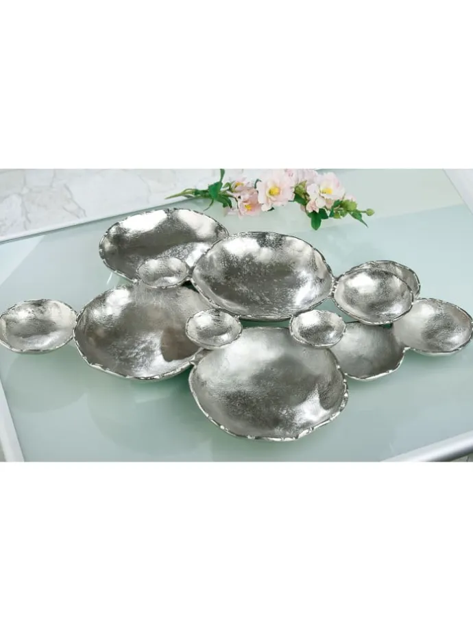 Schale "Multiple" in Silber - H. 8 cm - B. 75 cm