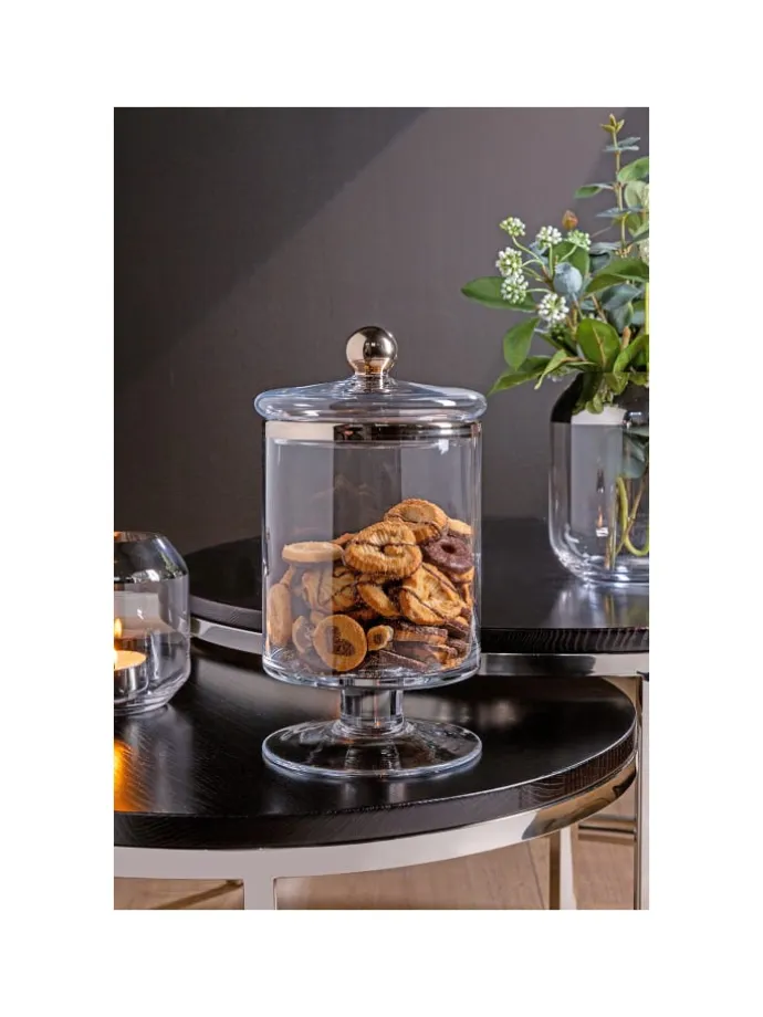 Schale "Sefa" in Silber/ Gold - H. 14,5 cm - D. 20 cm