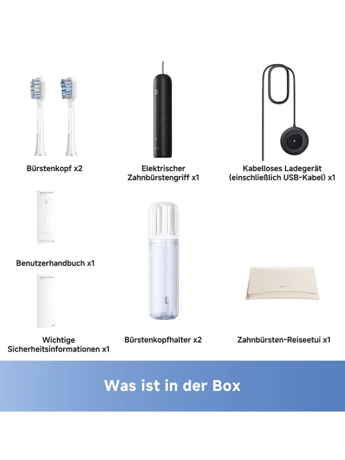 Schallzahnbürste ''Fresh Pro'' in Schwarz