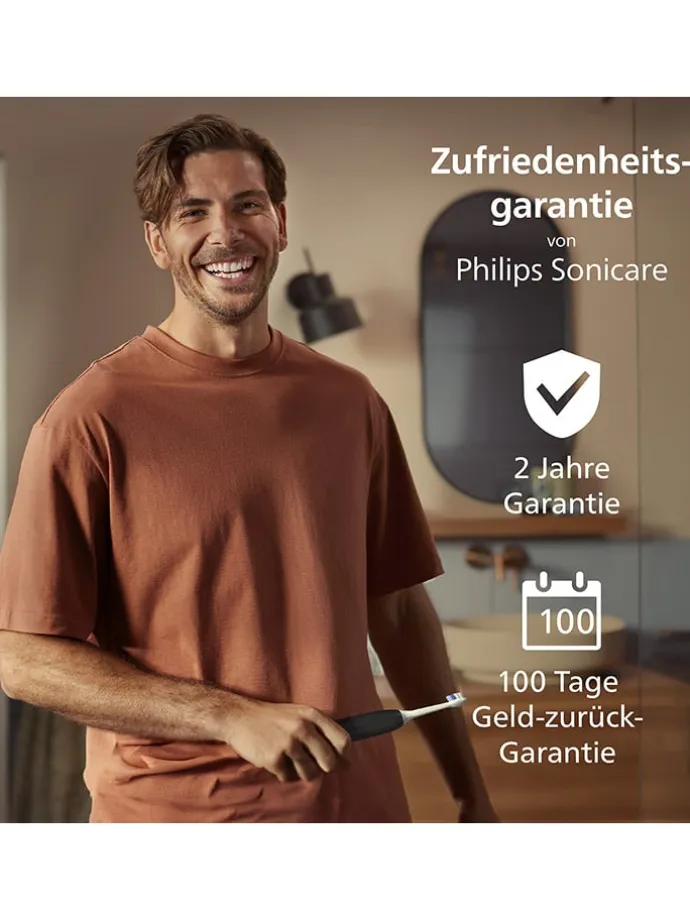 Schallzahnbürsten-Doppelpack "Philips Sonicare 5500" in Schwarz/ Weiß