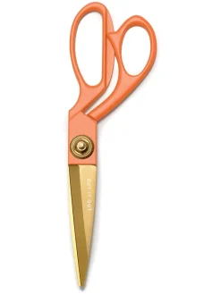 Schere "Poppy: in Orange/ Gold - (L)19,7 cm