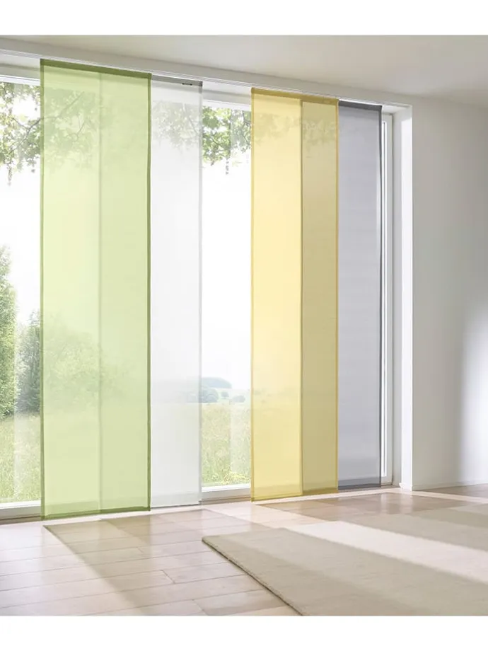 Schiebevorhang in Grün